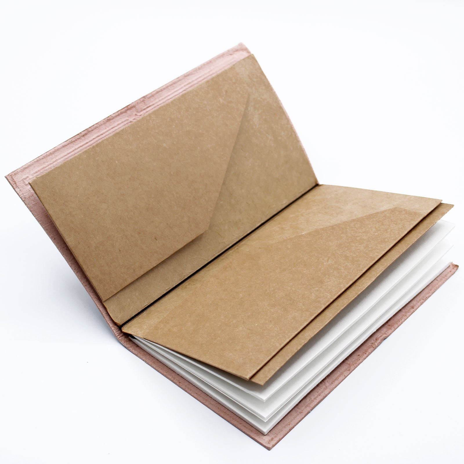 Carnet en Cuir en papier recyclé - Fleur de Vie