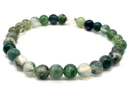 Bracelet Agate Moss - 6mm