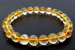 Bracelet Citrine Naturelle - 8mm