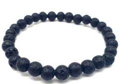 Bracelet Pierre de Lave - 6mm