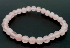 Bracelet Quartz Rose - 6mm