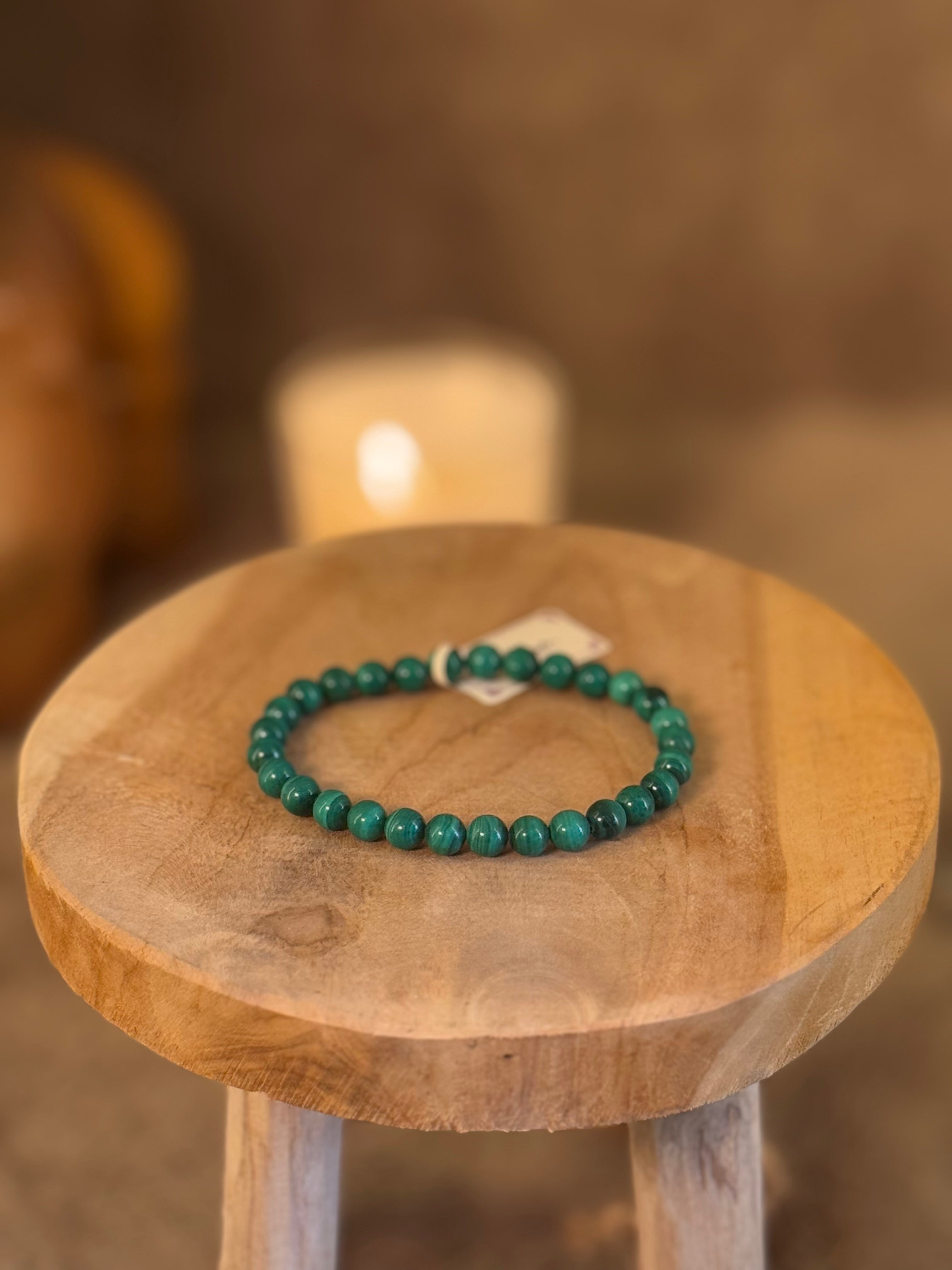 Bracelet Malachite - 6mm